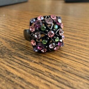 Free People Multicolor Crystal Ring